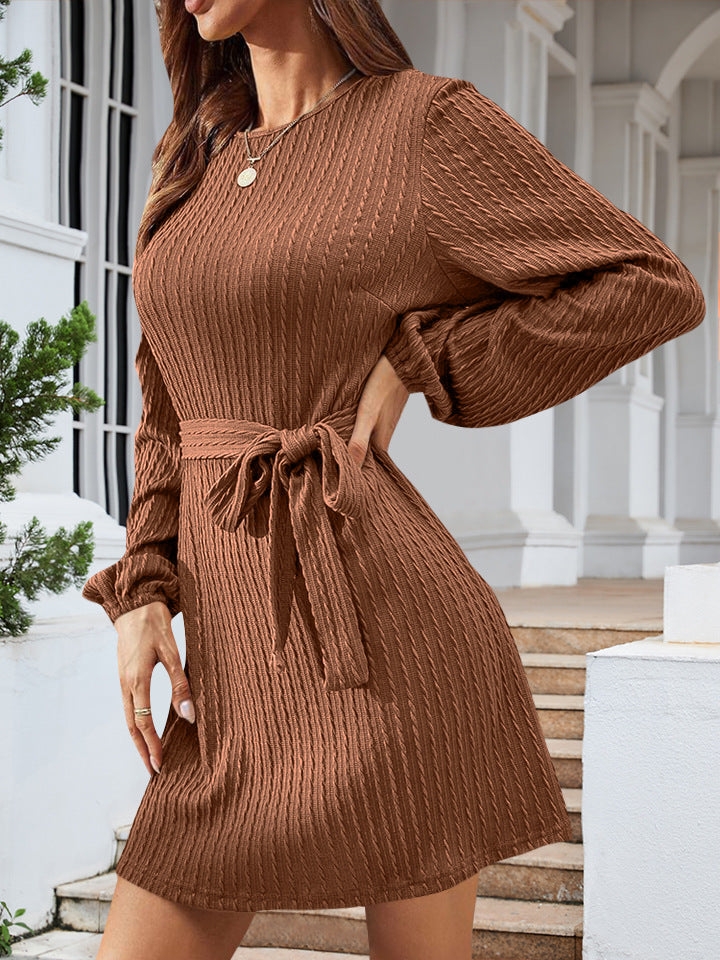 2023 Autumn Winter Women’s Long Sleeve Knit Dress
