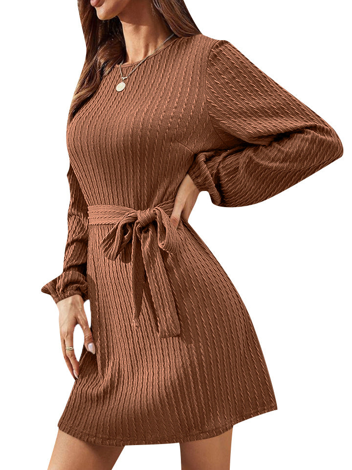 2023 Autumn Winter Women’s Long Sleeve Knit Dress