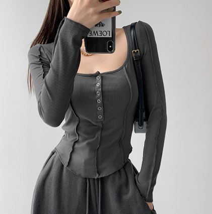 European American Style Stitching Single Breasted Coat